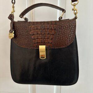 "EUC" Brahmin Vintage Tuscan Melbourne Satchel/Crossbody Handbag